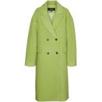 Dámské Zimní kabáty VERO MODA v zelené barvě z vlny ve velikosti 3 XL ve slevě plus size 