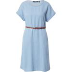 Dámské Letní šaty VERO MODA ve světle modré barvě ve velikosti L s kulatým výstřihem ve slevě udržitelná móda 