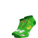 Dámské Kotníkové ponožky v zelené barvě v moderním stylu z bavlny ve slevě 