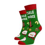 Dámské Ponožky v zelené barvě v moderním stylu ve velikosti 41 ve slevě vánoční 