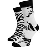 Dámské Ponožky v bílé barvě v moderním stylu se zebřím vzorem z bavlny ve velikosti 38 
