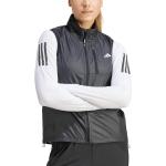 Dámské Sportovní vesty adidas Větruvzdorné v černé barvě ve velikosti L ve slevě 