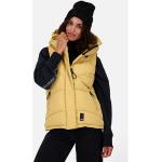 Dámské Zimní bundy s kapucí Alife Kickin v béžové barvě ve velikosti L s kapucí veganské 