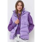Dámské Bundy s kapucí PINKO ve fialové barvě z polyesteru ve velikosti S s kapucí ve slevě 