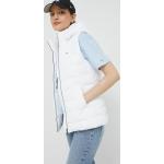 Dámské Vesty Tommy Hilfiger v bílé barvě prošívané z polyesteru ve velikosti L s kapucí ve slevě 