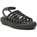 Dámské Kožené sandály Vic Matie v černé barvě z kůže ve velikosti 35 ve slevě na léto 