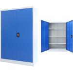 Kancelářské skříňky VidaXL v modré barvě z plastu s nohami 