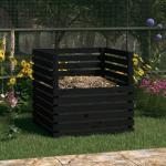 Kompostéry VidaXL v černé barvě z borovice 