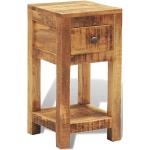 vidaXL Noční /odkládací stolek z masivního dřeva, s 1 zásuvkou