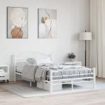 Doplňky k posteli VidaXL v bílé barvě v elegantním stylu z kovu 