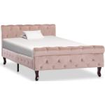 Doplňky k posteli VidaXL v růžové barvě v elegantním stylu z borovice s nohami 