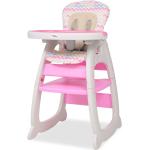 Krmící židličky VidaXL v růžové barvě 