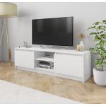 TV stolky VidaXL v bílé barvě v moderním stylu ze dřeva s vysokým leskem 