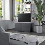 TV stolky VidaXL v šedé barvě v contemporary stylu ze dřeva 