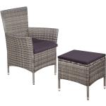 Jídelní židle VidaXL v šedé barvě čalouněné 