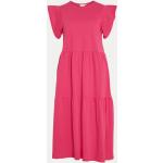 Dámské Letní šaty Vila v růžové barvě ze syntetiky ve velikosti S 