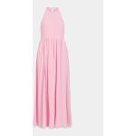 Dámské Letní šaty Vila v růžové barvě ze syntetiky ve velikosti XL 