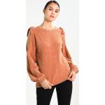 VILA Oranžový pletený svetřík – Vicap – S