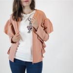VILA Růžová lehká bunda – Vifami – S