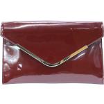 Dámské Luxusní kabelky David Jones v bordeaux červené v lakovaném stylu ve slevě 