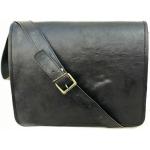 Pánské Messenger tašky přes rameno v černé barvě ve vintage stylu z plátěného materiálu 