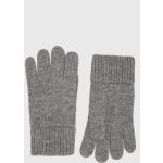 Vlněné rukavice Gant šedá barva