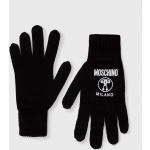 Dámské Designer Rukavice Moschino v černé barvě ve velikosti L 