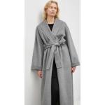 Dámské Designer Klasické kabáty BY MALENE BIRGER v šedé barvě z vlny ve velikosti 10 XL 
