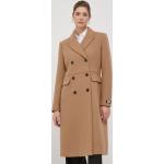 Dámské Designer Klasické kabáty DKNY v hnědé barvě z polyesteru 