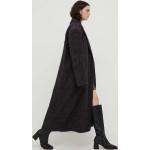 Dámské Klasické kabáty v šedé barvě z vlny ve velikosti 10 XL 