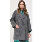 Dámské Klasické kabáty REDValentino v šedé barvě z vlny ve velikosti 10 XL 