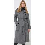 Dámské Klasické kabáty REDValentino v šedé barvě z vlny ve velikosti 10 XL ve slevě 