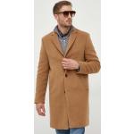Klasické kabáty Tommy Hilfiger v hnědé barvě z vlny ve velikosti XXL plus size 