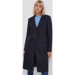 Dámské Klasické kabáty Tommy Hilfiger v námořnicky modré barvě z vlny ve velikosti 10 XL 