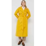 Dámské Klasické kabáty Tommy Hilfiger v žluté barvě z vlny ve velikosti 10 XL 