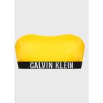 Dámské Designer Bikiny Calvin Klein Swimwear v žluté barvě ze syntetiky ve velikosti L ve slevě 