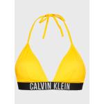 Dámské Designer Bikiny Calvin Klein Swimwear v žluté barvě ze syntetiky ve velikosti XS 