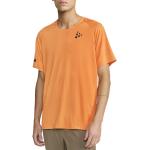 Pánská  Trička na běhání Craft v oranžové barvě ve velikosti M s krátkým rukávem 