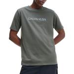 Pánská Designer  Fitness trička Calvin Klein v zelené barvě ve velikosti S s krátkým rukávem 