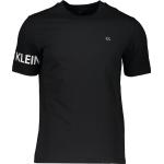 Pánská Designer  Fitness trička Calvin Klein v černé barvě ve velikosti L s krátkým rukávem ve slevě 