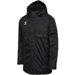 Pánské Bundy s kapucí Hummel Sport v černé barvě ve velikosti XXL ve slevě plus size 