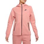 Dámské Rozepínací mikiny s kapucí Nike v růžové barvě z fleecu ve slevě 