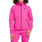 Dámské Rozepínací mikiny s kapucí Nike v růžové barvě z fleecu ve velikosti S ve slevě 