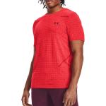 Pánská  Sportovní trička Under Armour v červené barvě ze síťoviny ve velikosti XXL  strečová  plus size 