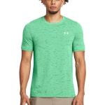 Pánská  Sportovní trička Under Armour v zelené barvě ze síťoviny ve velikosti L  strečová  