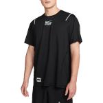 Pánská  Fitness trička Nike v černé barvě ve velikosti L s krátkým rukávem ve slevě 