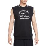 Pánská  Fitness trička Nike v černé barvě v retro stylu z fleecu ve velikosti L bez rukávů ve slevě 