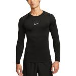 Pánská  Fitness trička Nike v černé barvě ve velikosti M s dlouhým rukávem ve slevě 