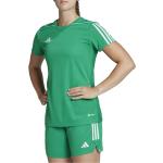 Dámské Fotbalové dresy adidas v zelené barvě ve velikosti XXS s krátkým rukávem ve slevě 