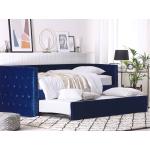 Dětské postele Beliani v námořnicky modré barvě v elegantním stylu z eukalyptu rozkládací ve slevě 